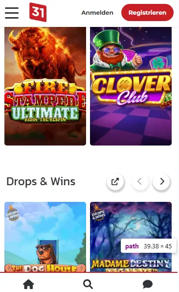 Fonctionnalités principales de LUCKY31 CASINO
