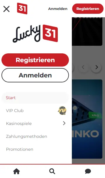 Installation pas à pas LUCKY31 CASINO
