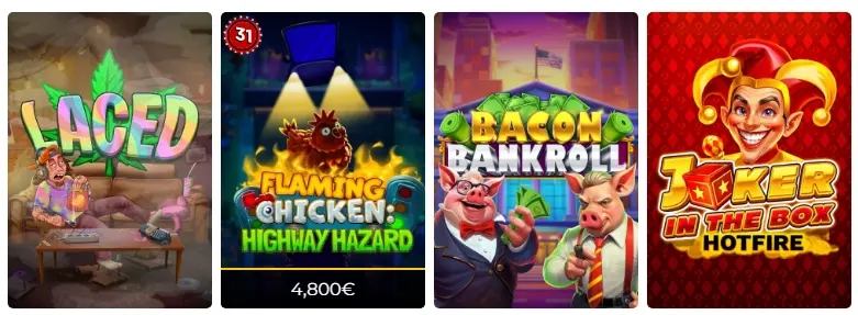 Types de machines à sous LUCKY31 CASINO